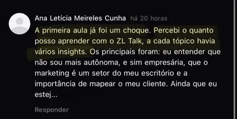 Depoimento 6 sobre o ALVA